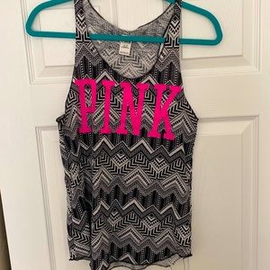 PINK neon M tank